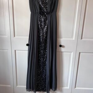 Elegant Black Sequin Gown
